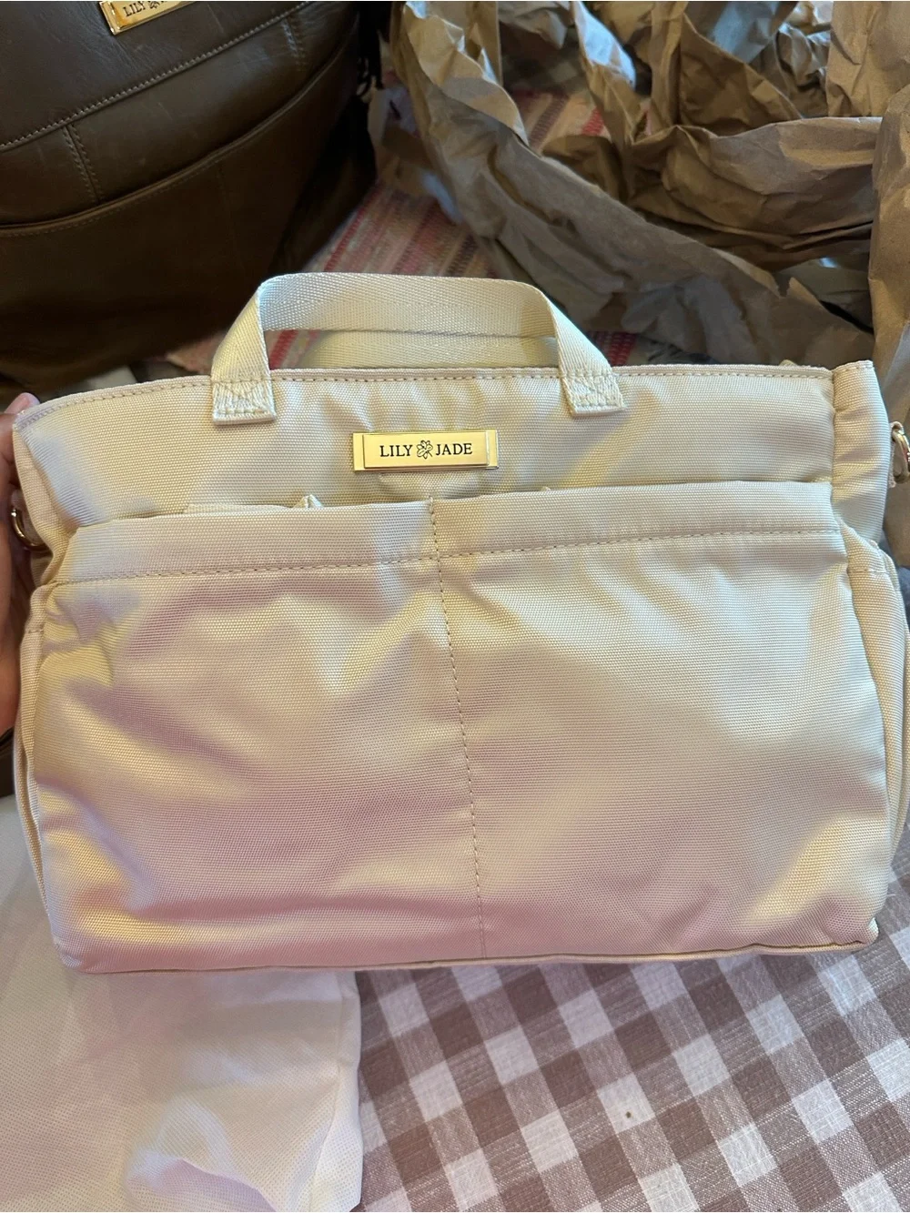 Lily Jade Shaylee Leather Diaper Bag